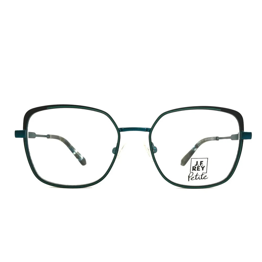 J.F. Rey Petite Eyeglasses Frames PM094 4701 Black Blue Butterfly 48-16-135
